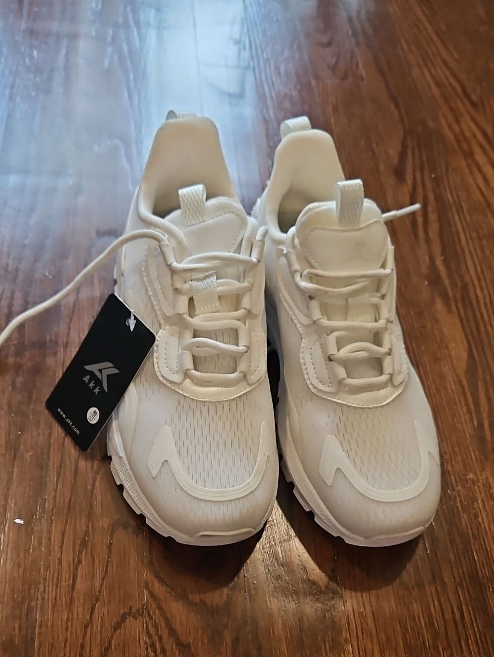 Womens AKK White Athletic Sneakers -